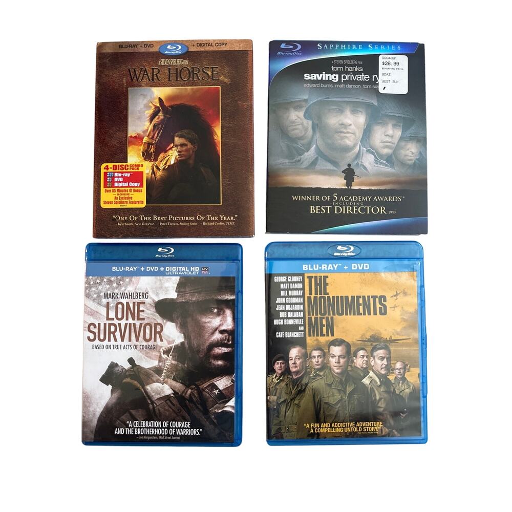 Military & War Films Blu-ray DVD (4)